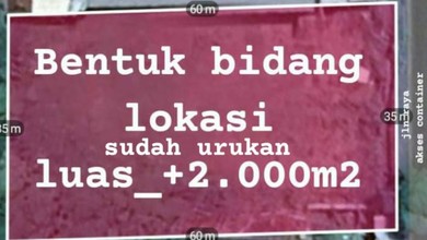 For Sale Tanah Premium di Menganti, Gresik, LT 2000m²