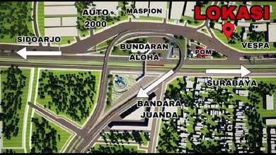 For Sale Tanah Eksklusif di Waru, Sidoarjo, LT 165m²
