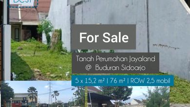 Dijual Tanah Premium di Buduran, Sidoarjo, LT 76m²