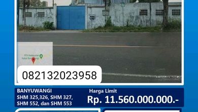 Lelang Ulang Gudang Di Raya Banyuwangi Jember .siap Dipakai Usaha 