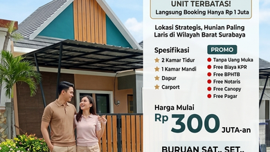 Rumah Minimalis Harga Ekonomis di Cerme, Gresik, LB 30m²