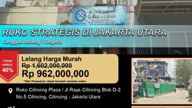 Ruko 3 Lantai Murah Letak Strategis di Cilincing