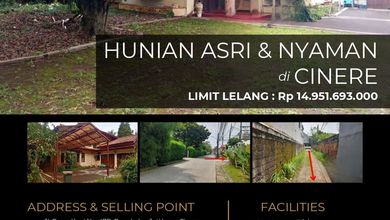 Hunian Prestisius di Kawasan Cinere, Depok, LB 343m², Harga 14,9 Miliar