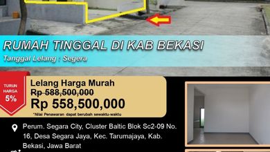 Dijual Rumah Nyaman di Tarumajaya, Bekasi - LT 45m²