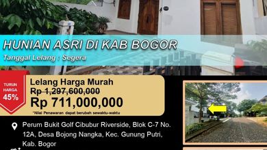 Promo Rumah di Gunung Putri, Bogor, LB 68m², Harga 711 Juta