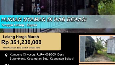 Rumah Minimalis Harga Ekonomis di Setu, Bekasi, LB 67m²