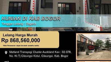 Kesempatan Rumah di Cileungsi, Bogor, LB 59m², Harga 868 Juta