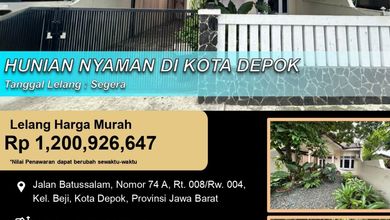 Kesempatan Rumah di Beji, Depok, LB 138m², Harga 1,2 Miliar