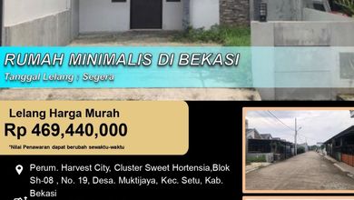 Hunian Minimalis di Area Setu, Bekasi, LT 72m², Harga 469 Juta