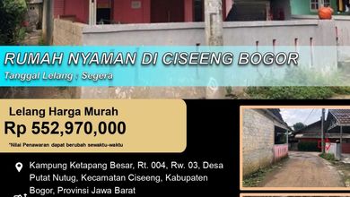 Promo Rumah di Ciseeng, Bogor, LB 195m², Harga 552 Juta