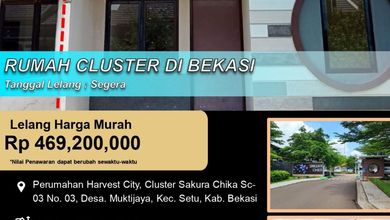 Hunian Nyaman Lokasi Setu, Bekasi, LT 78m², Harga 469 Juta