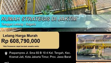 Rumah Dijual di Kramat Jati, Jakarta Timur, LB 60m², Harga Kompetitif!