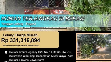Dijual Rumah Terjangkau di Bekasi Kota, Bekasi - Luas Tanah 72m²