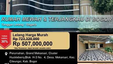 Jual Rumah Strategis di Cileungsi, Bogor - LT 98m²