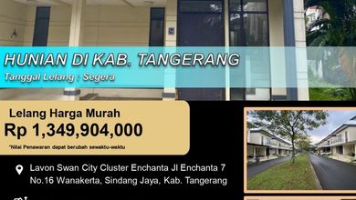 Jual Rumah Nyaman di Sindang Jaya, Tangerang - LT 108m²