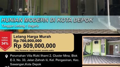 Rumah Dijual di Sawangan, Depok, LB 45m², Harga Kompetitif!