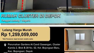 Rumah Favorit di Bojongsari, Bogor, 3 KT, Harga 1,25 Miliar