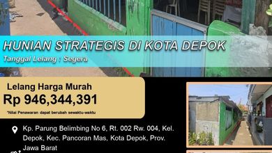 Promo Rumah di Pancoran Mas, Depok, LB 165m², Harga 946 Juta