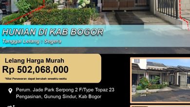 Rumah Dijual di Gunung Sindur, Bogor, LB 33m², Harga Kompetitif!