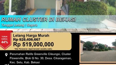 Rumah Dijual di Setu, Bekasi, LB 53m², Harga Terbaik!
