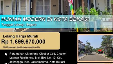 Rumah Favorit di Jatisampurna, Bekasi, 2 KT, Harga 1,69 Miliar