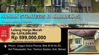 Rumah Dijual di Tambun Selatan, Bekasi, LB 254m², Harga Terbaik!