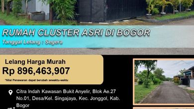 Kesempatan Rumah di Jonggol, Bogor, LB 140m², Harga 896 Juta