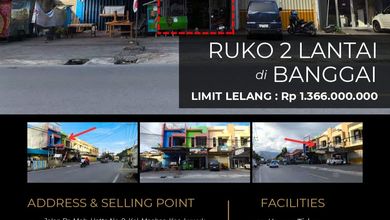 Ruko 2 Lantai Strategis di Banggai Sulawesi Tengah