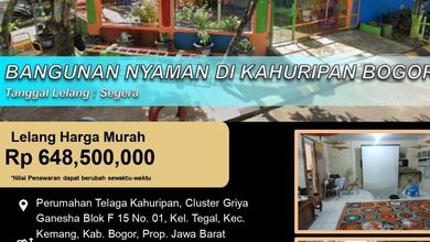 Properti Siap Huni di Area Kemang, Bogor, LT 150m²