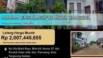 Kesempatan Rumah di Pamulang, Tangerang Selatan, LB 194m², Harga 2 Miliar