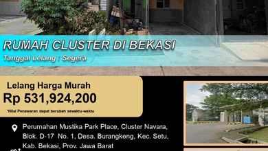 Hunian Idaman di Setu, Bekasi, 2 KT, Harga 531 Juta