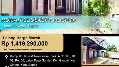 Rumah Siap Pakai di Area Cinere, Depok, LT 105m²