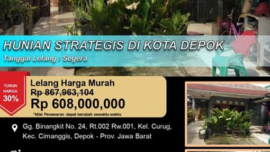 Promo Rumah di Cimanggis, Depok, LB 140m², Harga 608 Juta