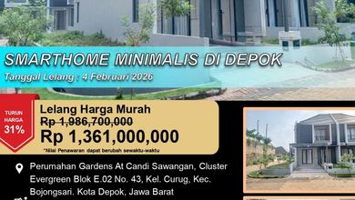 Promo Rumah di Bojongsari, Bogor, LB 70m², Harga 1,36 Miliar
