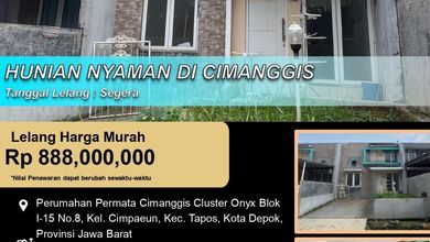 Rumah Favorit di Tapos, Depok, 2 KT, Harga 888 Juta