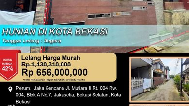 Jual Rumah Strategis di Bekasi Kota, Bekasi - LT 150m²