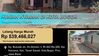 Jual Rumah Strategis di Tanah Sareal, Bogor - LT 314m²