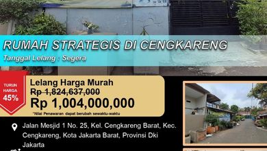 Rumah Dijual di Cengkareng, Jakarta Barat, LB 168m², Harga Kompetitif!