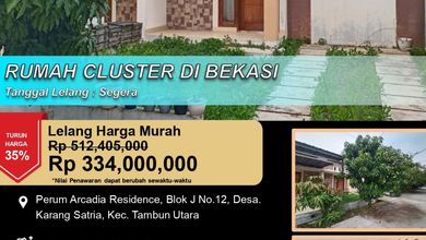 Promo Rumah Terjangkau di Tambun Utara, Bekasi - Cuma 334 Juta