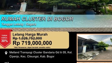 Dijual Rumah Strategis di Cileungsi, Bogor - LT 160m²