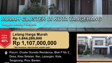 Jual Rumah Nyaman di Larangan, Tangerang - LT 98m²