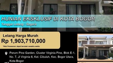 Dijual Rumah Strategis di Bogor Utara, Bogor - LT 91m²