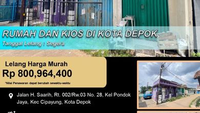 Rumah Favorit di Cipayung, Depok, 1 KT, Harga 800 Juta