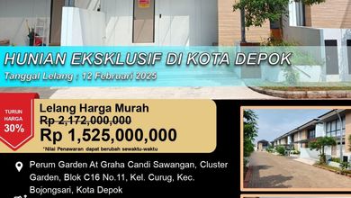 Rumah Siap Huni di Area Bojongsari, Bogor, LT 120m²