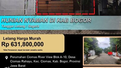 Promo Rumah di Ciomas, Bogor, LB 50m², Harga 631 Juta