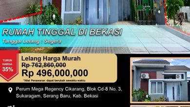 Promo Rumah Terjangkau di Serang Baru, Bekasi - Harga 496 Juta