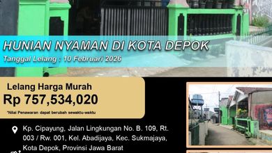 Promo Rumah di Sukmajaya, Depok, LB 118m², Harga 757 Juta