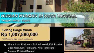 Properti Siap Pakai di Kawasan Pamulang, Tangerang Selatan, LT 72m²