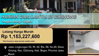 Jual Rumah Nyaman di Cibinong, Bogor - LT 216m²