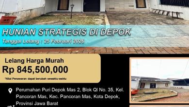 Rumah Idaman di Pancoran Mas, Depok, 2 KT, Harga 845 Juta